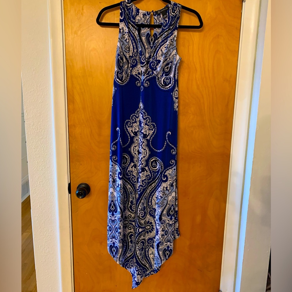 Royal blue long size XS International Concepts dress